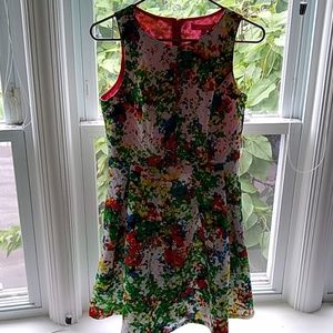Catherine Malandrino Floral Knee Length Dress